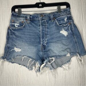 GAP Cheeky Short High Rise Button Fly Denim Cutoff Jean Shorts Daisy Dukes 28 6R